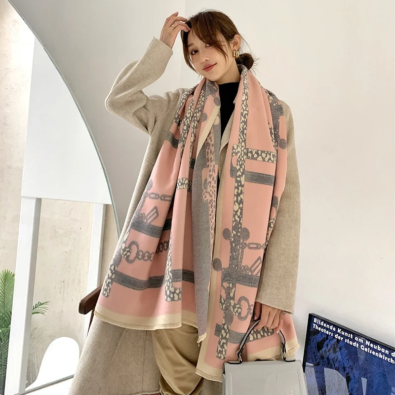 XXL Damen Winterschal Kaschmir Viskose Stola Schlauchschal Halstuch Strickschal Loop NEU