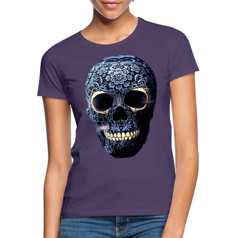 T-Shirt Damen Oberteil Frauen kurzarm Tshirt Baumwolle Rundhals Top Streetwear