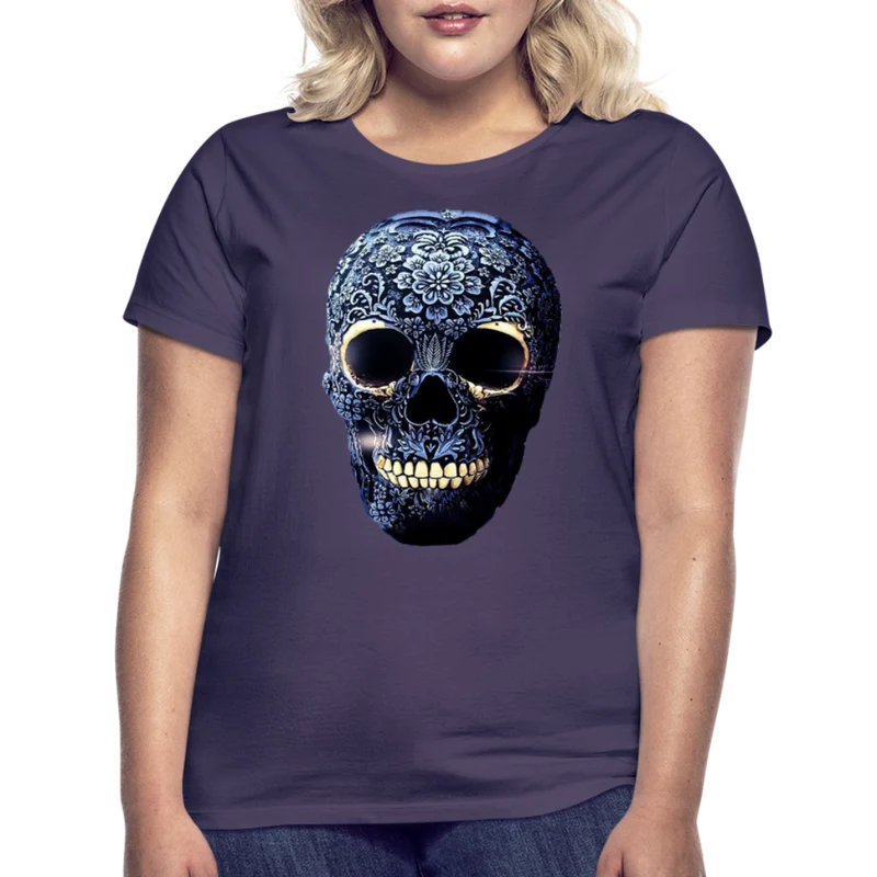 T-Shirt Damen Oberteil Frauen kurzarm Tshirt Baumwolle Rundhals Top Streetwear