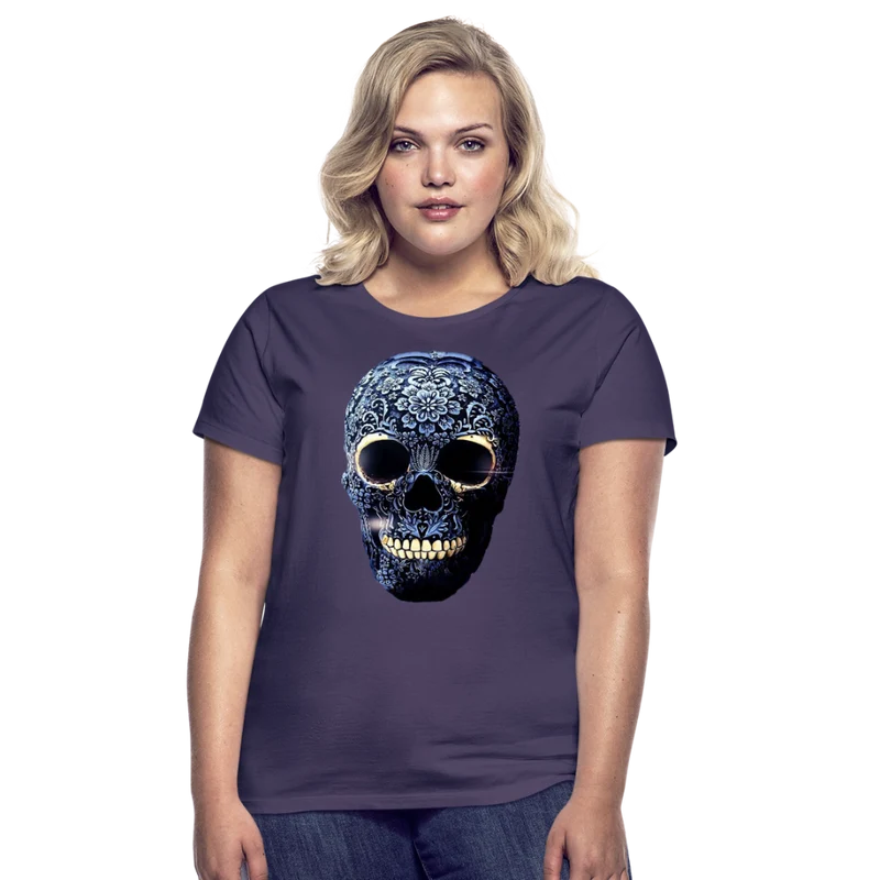T-Shirt Damen Oberteil Frauen kurzarm Tshirt Baumwolle Rundhals Top Streetwear