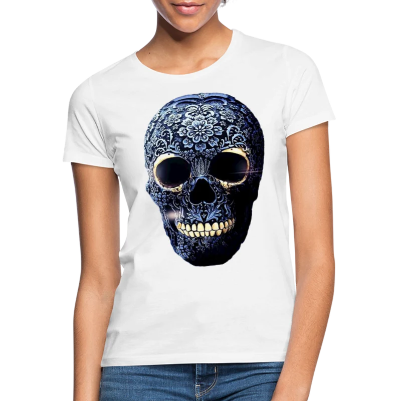 T-Shirt Damen Oberteil Frauen kurzarm Tshirt Baumwolle Rundhals Top Streetwear