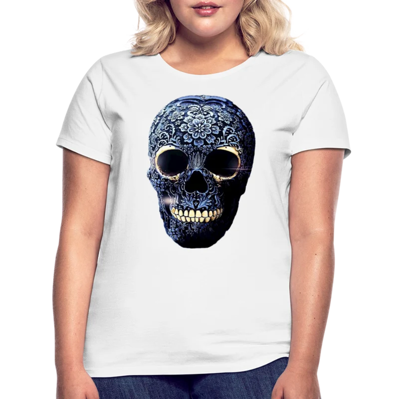 T-Shirt Damen Oberteil Frauen kurzarm Tshirt Baumwolle Rundhals Top Streetwear