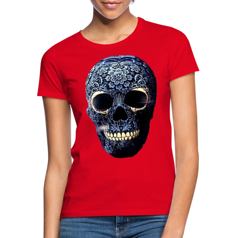 T-Shirt Damen Oberteil Frauen kurzarm Tshirt Baumwolle Rundhals Top Streetwear