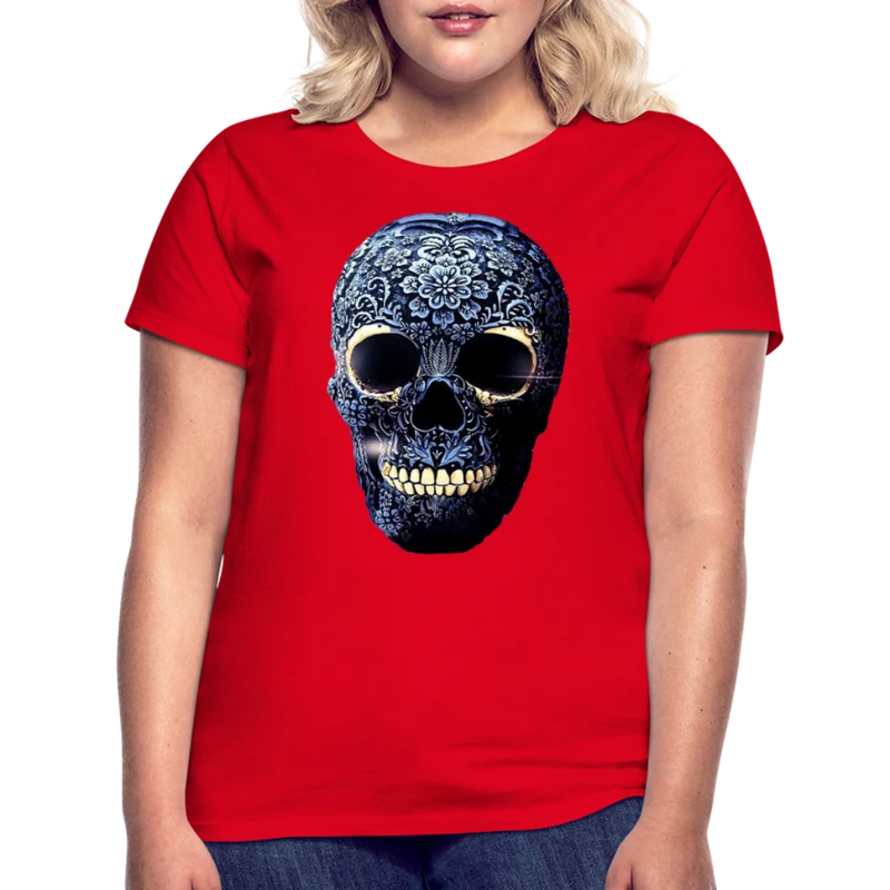 T-Shirt Damen Oberteil Frauen kurzarm Tshirt Baumwolle Rundhals Top Streetwear
