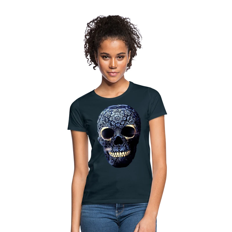 T-Shirt Damen Oberteil Frauen kurzarm Tshirt Baumwolle Rundhals Top Streetwear