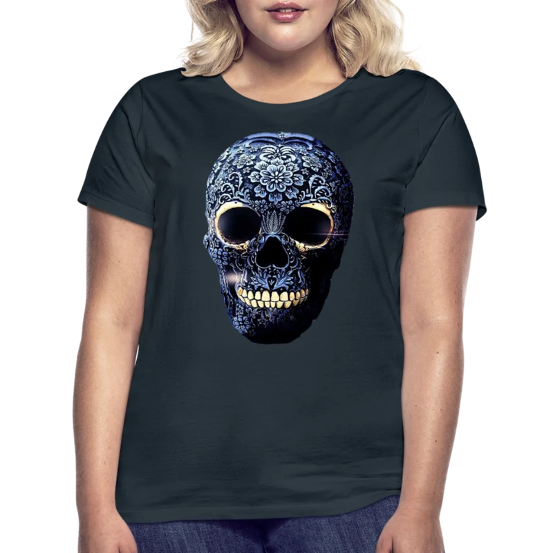 T-Shirt Damen Oberteil Frauen kurzarm Tshirt Baumwolle Rundhals Top Streetwear