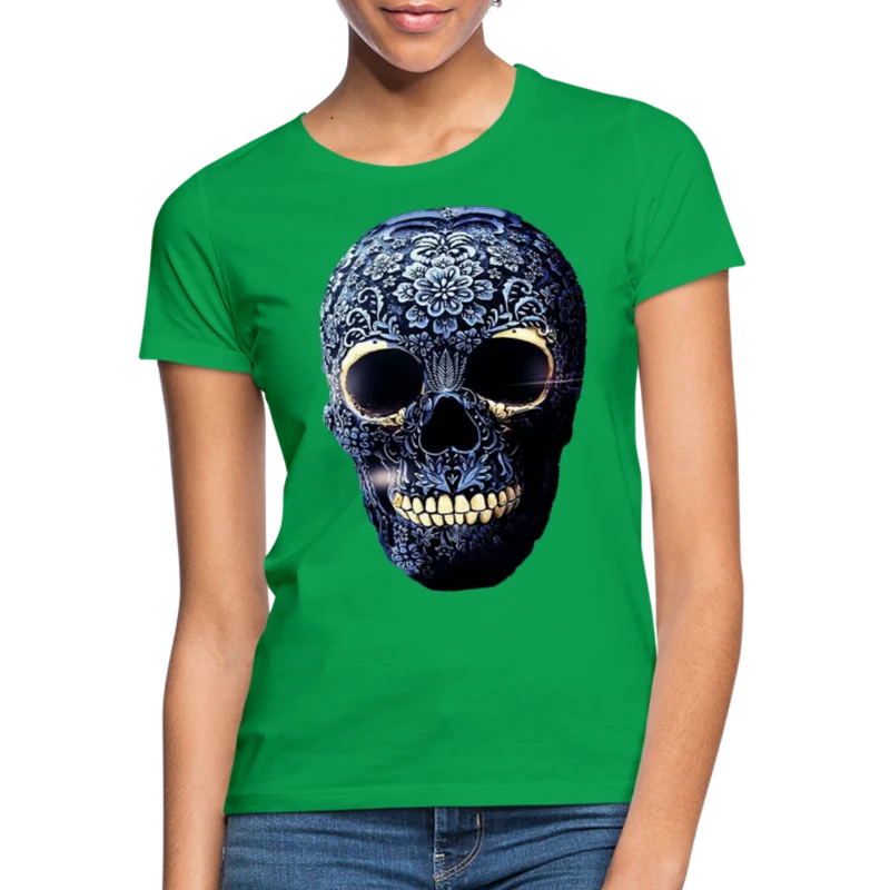 T-Shirt Damen Oberteil Frauen kurzarm Tshirt Baumwolle Rundhals Top Streetwear