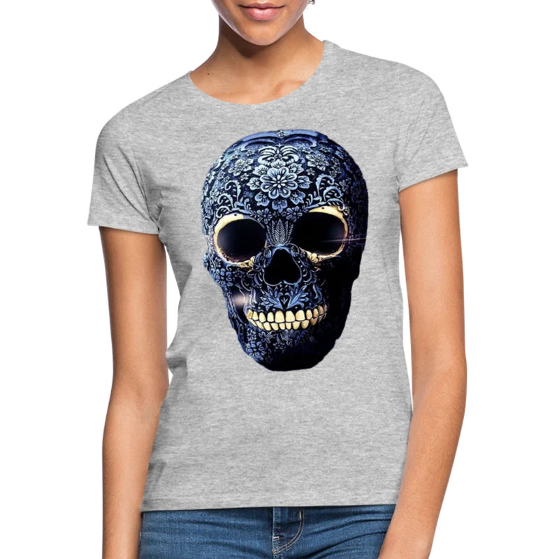 T-Shirt Damen Oberteil Frauen kurzarm Tshirt Baumwolle Rundhals Top Streetwear