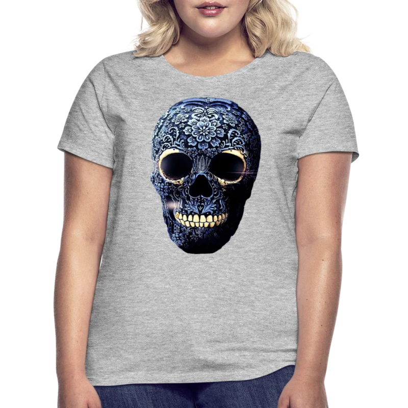 T-Shirt Damen Oberteil Frauen kurzarm Tshirt Baumwolle Rundhals Top Streetwear