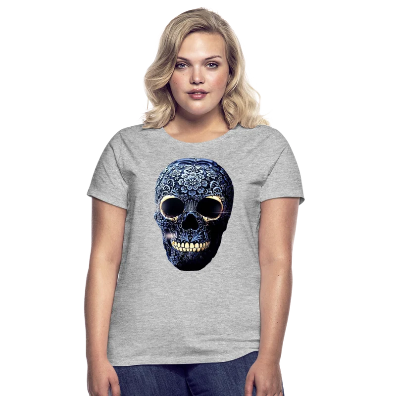 T-Shirt Damen Oberteil Frauen kurzarm Tshirt Baumwolle Rundhals Top Streetwear