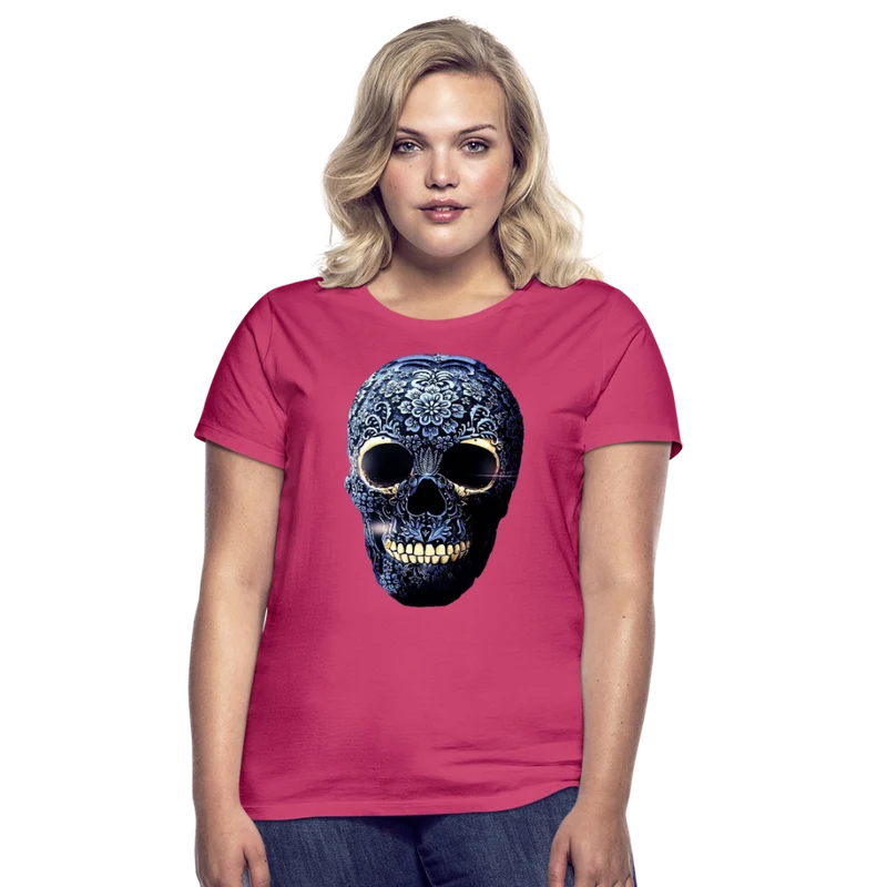 T-Shirt Damen Oberteil Frauen kurzarm Tshirt Baumwolle Rundhals Top Streetwear