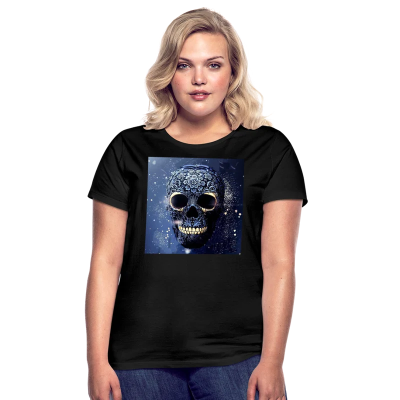 T-Shirt Damen Oberteil Frauen kurzarm Tshirt Baumwolle Rundhals Top Streetwear