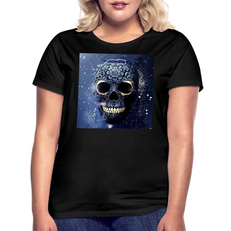 T-Shirt Damen Oberteil Frauen kurzarm Tshirt Baumwolle Rundhals Top Streetwear
