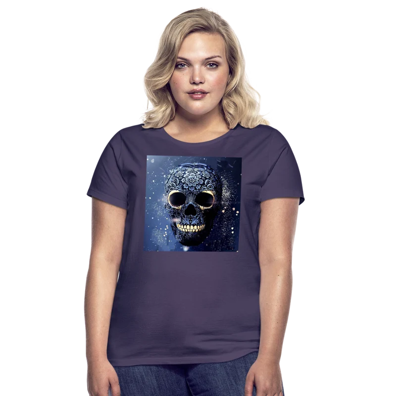 T-Shirt Damen Oberteil Frauen kurzarm Tshirt Baumwolle Rundhals Top Streetwear