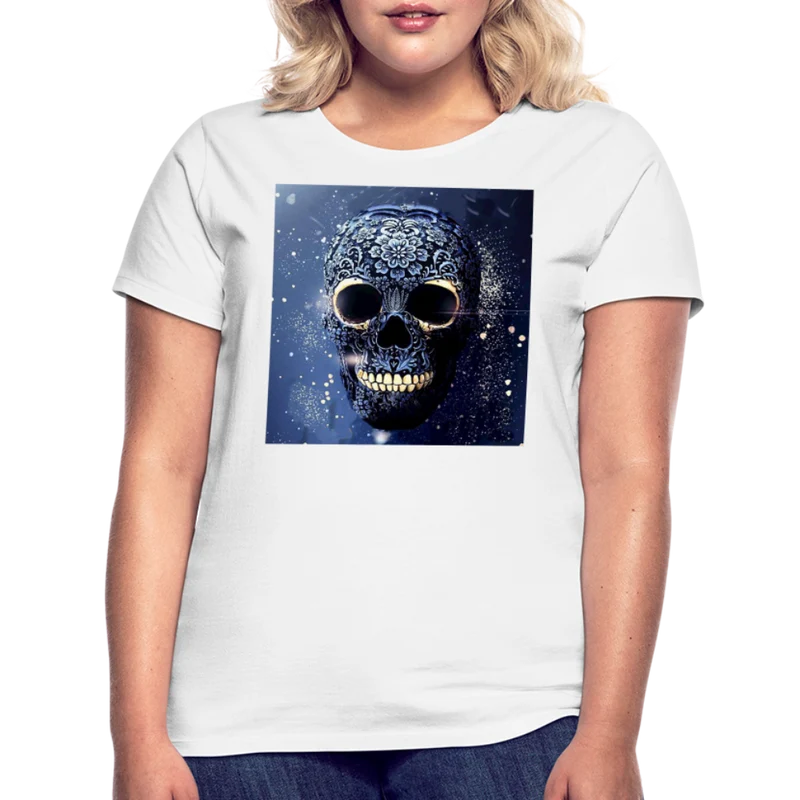 T-Shirt Damen Oberteil Frauen kurzarm Tshirt Baumwolle Rundhals Top Streetwear