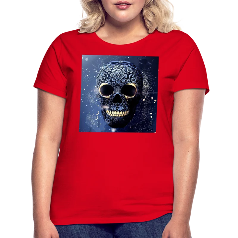 T-Shirt Damen Oberteil Frauen kurzarm Tshirt Baumwolle Rundhals Top Streetwear