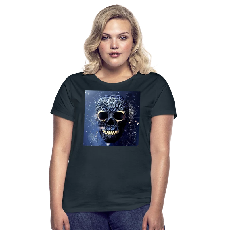 T-Shirt Damen Oberteil Frauen kurzarm Tshirt Baumwolle Rundhals Top Streetwear