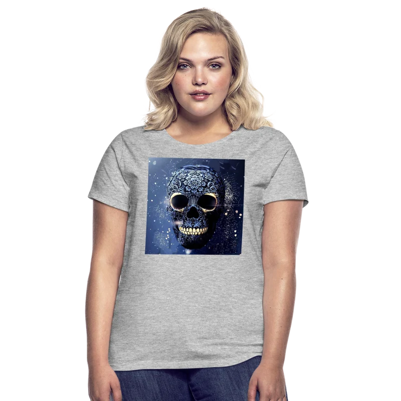 T-Shirt Damen Oberteil Frauen kurzarm Tshirt Baumwolle Rundhals Top Streetwear