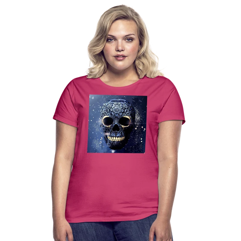 T-Shirt Damen Oberteil Frauen kurzarm Tshirt Baumwolle Rundhals Top Streetwear