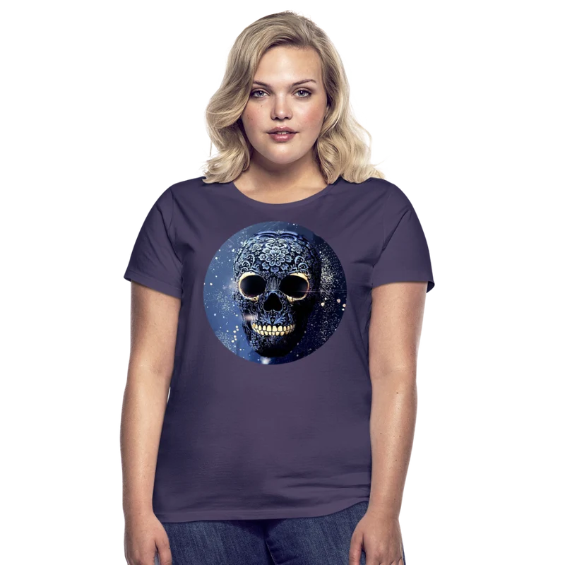 T-Shirt Damen Oberteil Frauen kurzarm Tshirt Baumwolle Rundhals Top Streetwear
