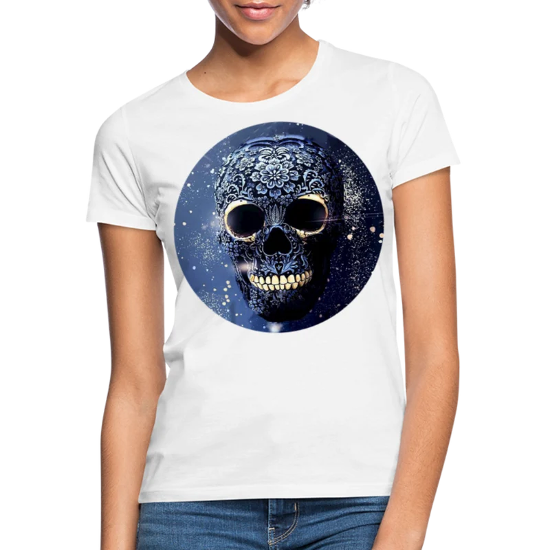 T-Shirt Damen Oberteil Frauen kurzarm Tshirt Baumwolle Rundhals Top Streetwear