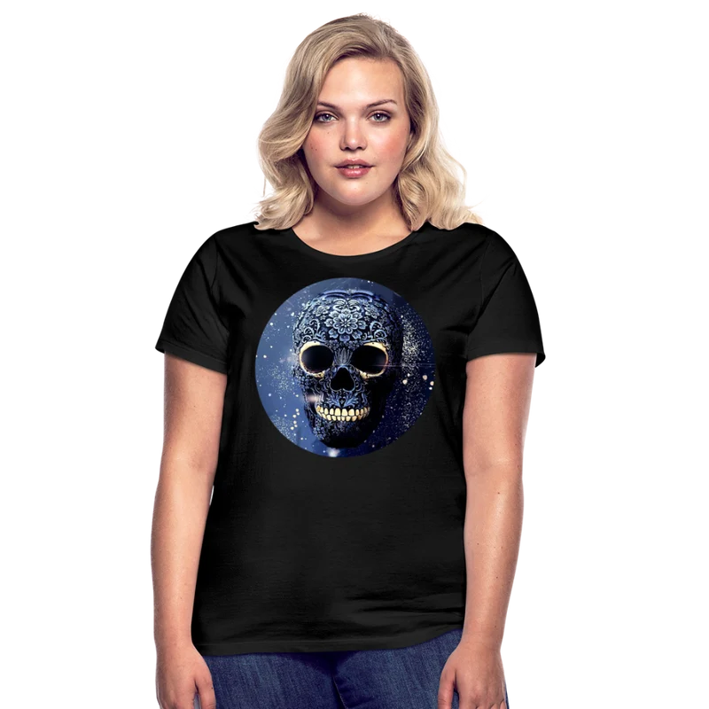 T-Shirt Damen Oberteil Frauen kurzarm Tshirt Baumwolle Rundhals Top Streetwear
