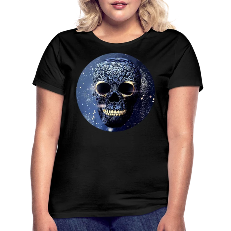 T-Shirt Damen Oberteil Frauen kurzarm Tshirt Baumwolle Rundhals Top Streetwear