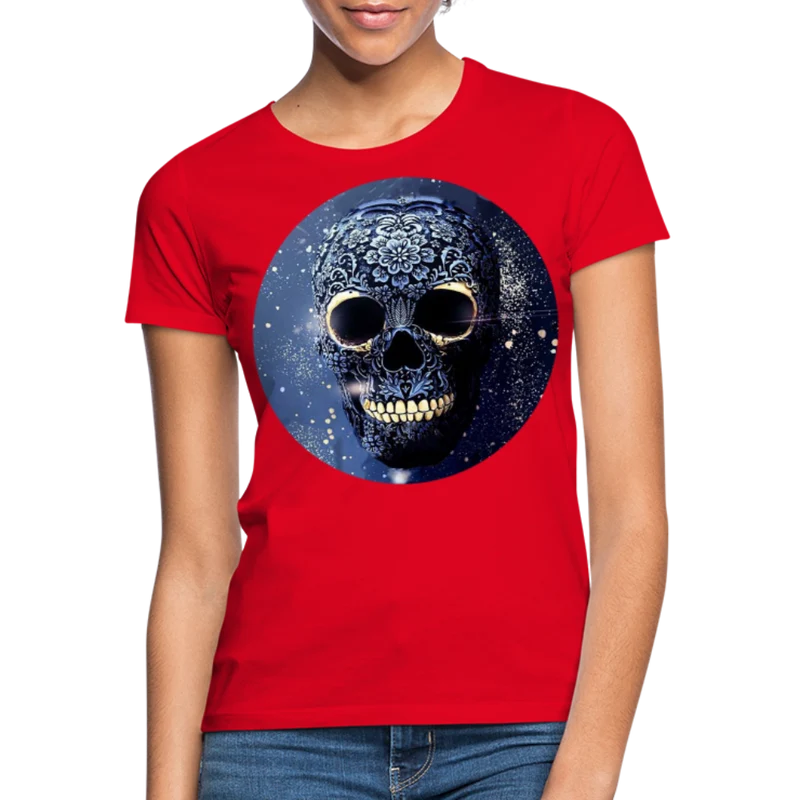 T-Shirt Damen Oberteil Frauen kurzarm Tshirt Baumwolle Rundhals Top Streetwear