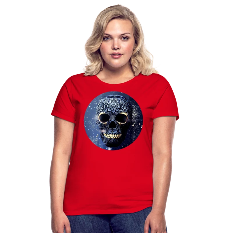 T-Shirt Damen Oberteil Frauen kurzarm Tshirt Baumwolle Rundhals Top Streetwear