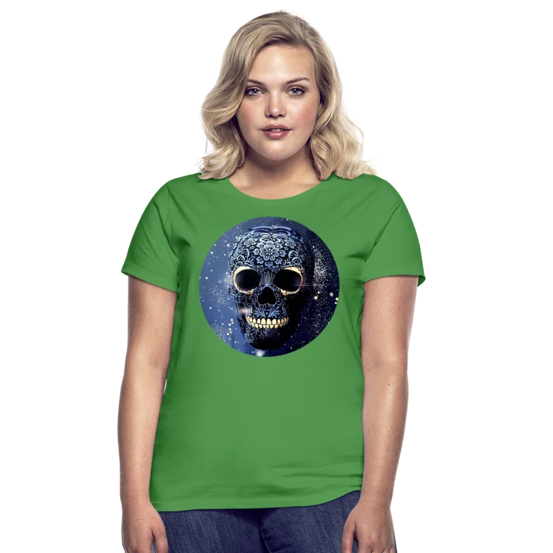 T-Shirt Damen Oberteil Frauen kurzarm Tshirt Baumwolle Rundhals Top Streetwear
