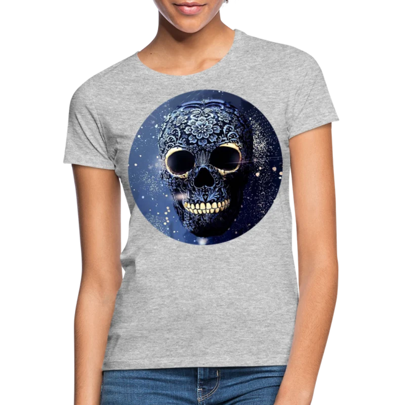 T-Shirt Damen Oberteil Frauen kurzarm Tshirt Baumwolle Rundhals Top Streetwear
