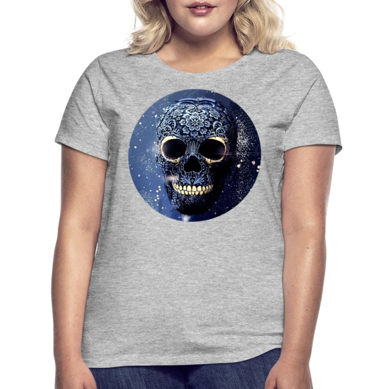 T-Shirt Damen Oberteil Frauen kurzarm Tshirt Baumwolle Rundhals Top Streetwear