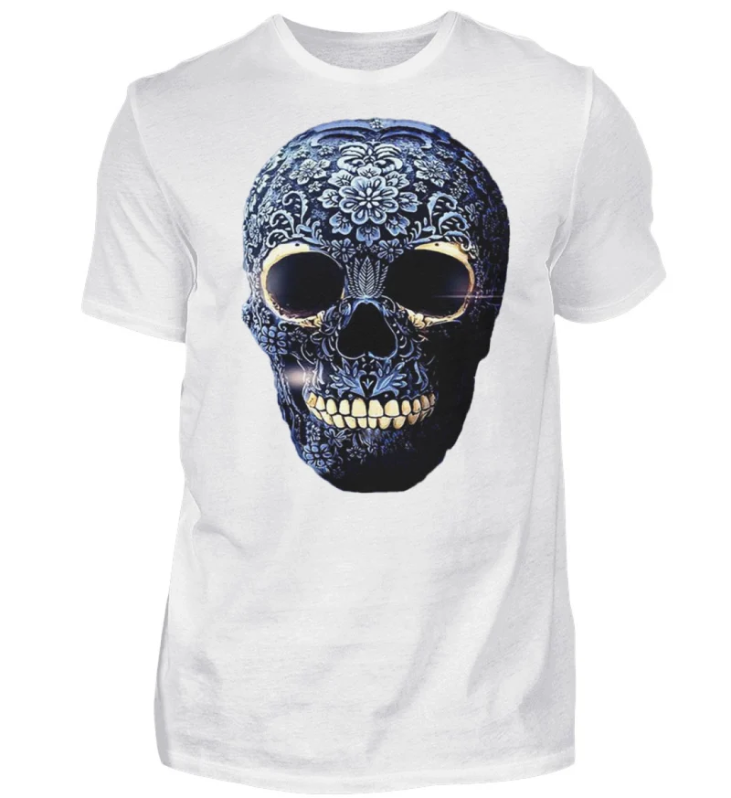 Fashion Herren Skull T-Shirt Rundhals Unisex Streetwear - Herren Shirt