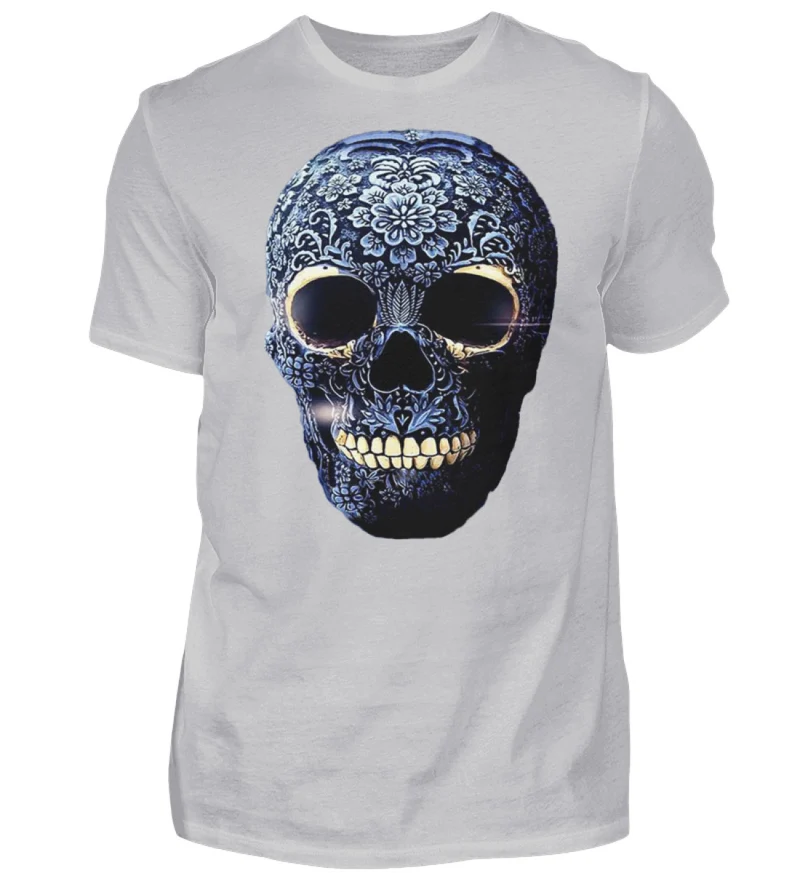 Fashion Herren Skull T-Shirt Rundhals Unisex Streetwear - Herren Shirt