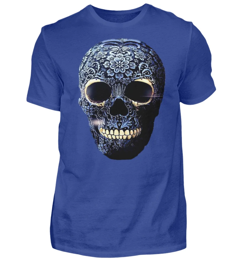 Fashion Herren Skull T-Shirt Rundhals Unisex Streetwear - Herren Shirt