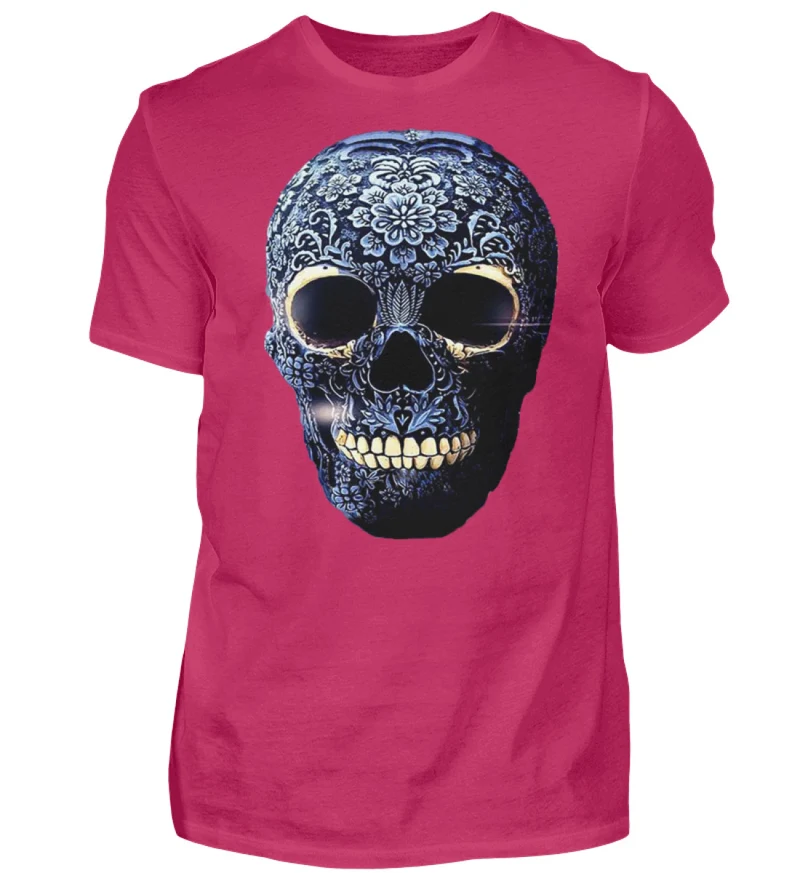 Fashion Herren Skull T-Shirt Rundhals Unisex Streetwear - Herren Shirt