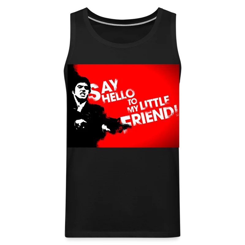 Tanktop T-Shirt SAY HELLO Muskelshirt Achselshirt Sport Basic Herren