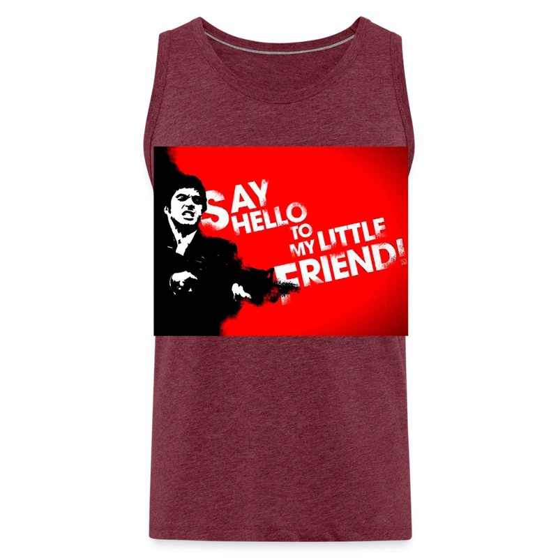 Tanktop T-Shirt SAY HELLO Muskelshirt Achselshirt Sport Basic Herren