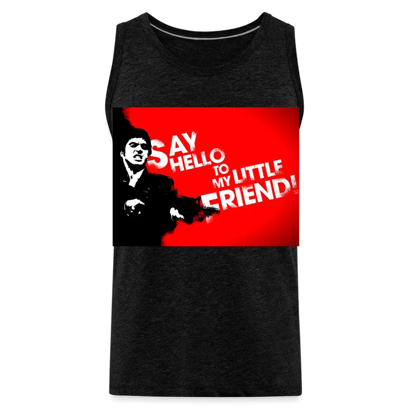 Tanktop T-Shirt SAY HELLO Muskelshirt Achselshirt Sport Basic Herren
