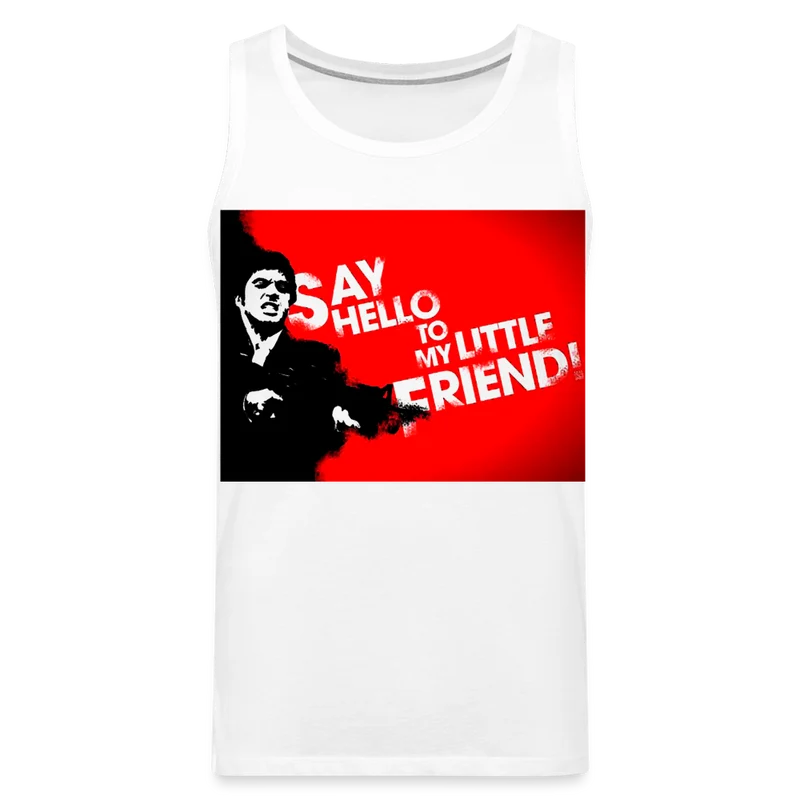 Tanktop T-Shirt SAY HELLO Muskelshirt Achselshirt Sport Basic Herren