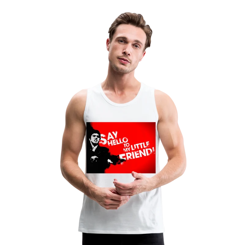Tanktop T-Shirt SAY HELLO Muskelshirt Achselshirt Sport Basic Herren