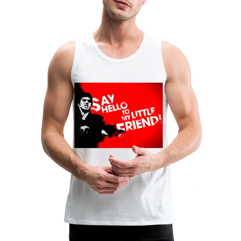 Tanktop T-Shirt SAY HELLO Muskelshirt Achselshirt Sport Basic Herren