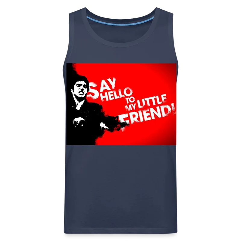 Tanktop T-Shirt SAY HELLO Muskelshirt Achselshirt Sport Basic Herren