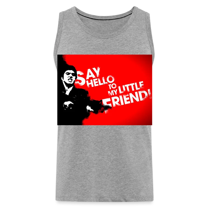 Tanktop T-Shirt SAY HELLO Muskelshirt Achselshirt Sport Basic Herren