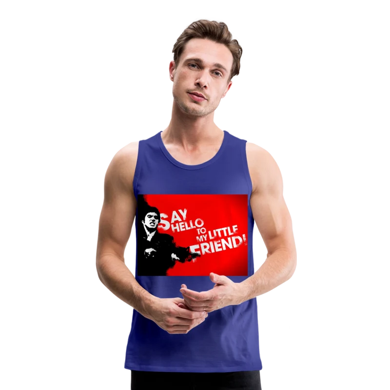 Tanktop T-Shirt SAY HELLO Muskelshirt Achselshirt Sport Basic Herren