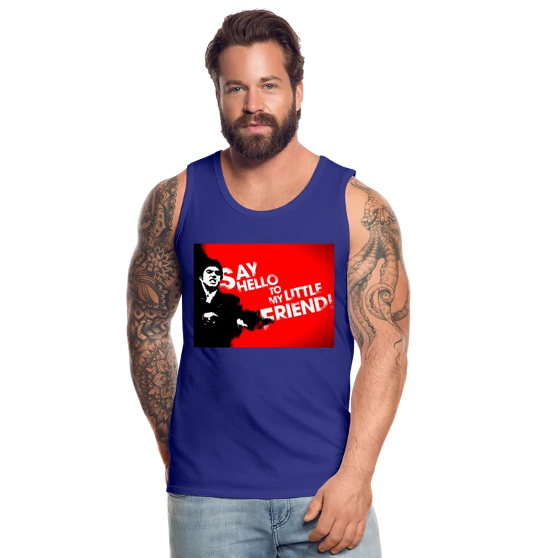 Tanktop T-Shirt SAY HELLO Muskelshirt Achselshirt Sport Basic Herren