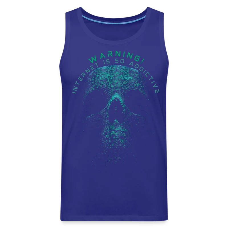 Tanktop T-Shirt WARNING Muskelshirt Achselshirt Sport Basic Herren