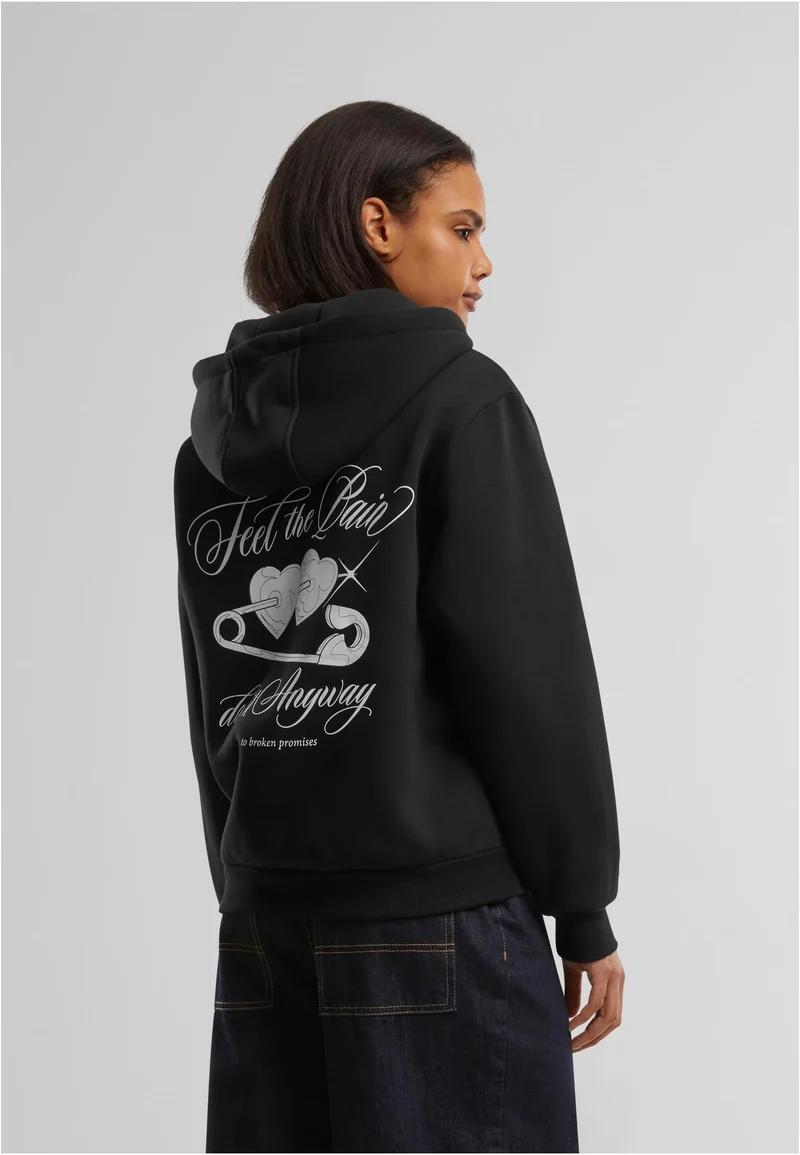 MT Feel The Pain Ladies Fluffy Zip Hoody