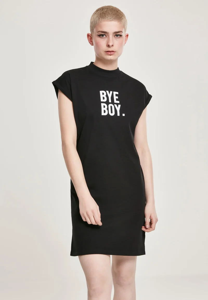 MT Bye Boy Extended Shoulder Dress