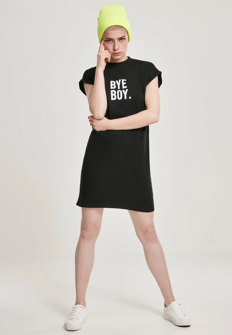 MT Bye Boy Extended Shoulder Dress